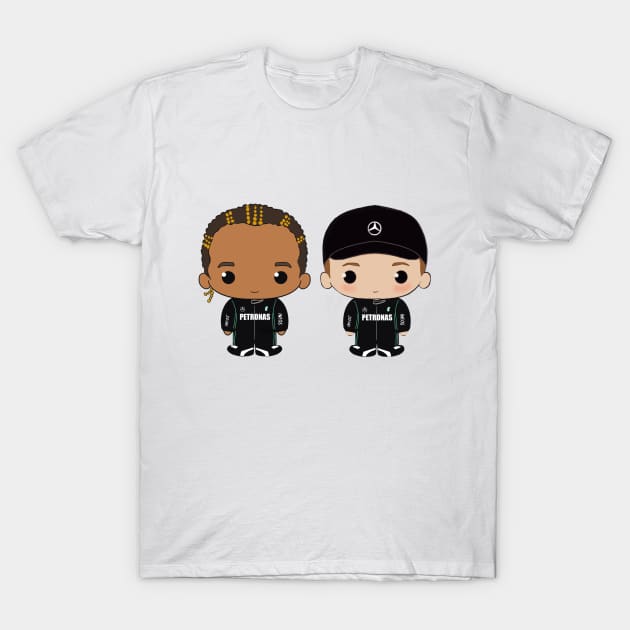 Lewis and George T-Shirt by cutedrivers